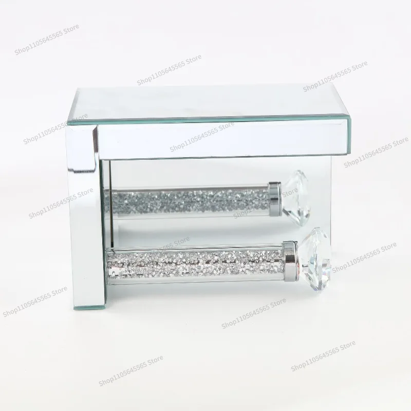 For Crystal Tissue Holder Crystal Glass Diamond Hanging Tissue Holder Toilet Shelf