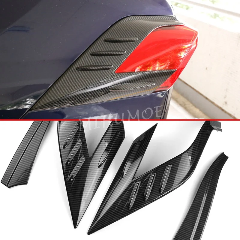 

Для Toyota RAV4 Suzuki Across 2020-2024 автомобильный задний фонарь, рамка, накладки, крышка заднего фонаря, наклейка, аксессуары для стайлинга из углеродного волокна