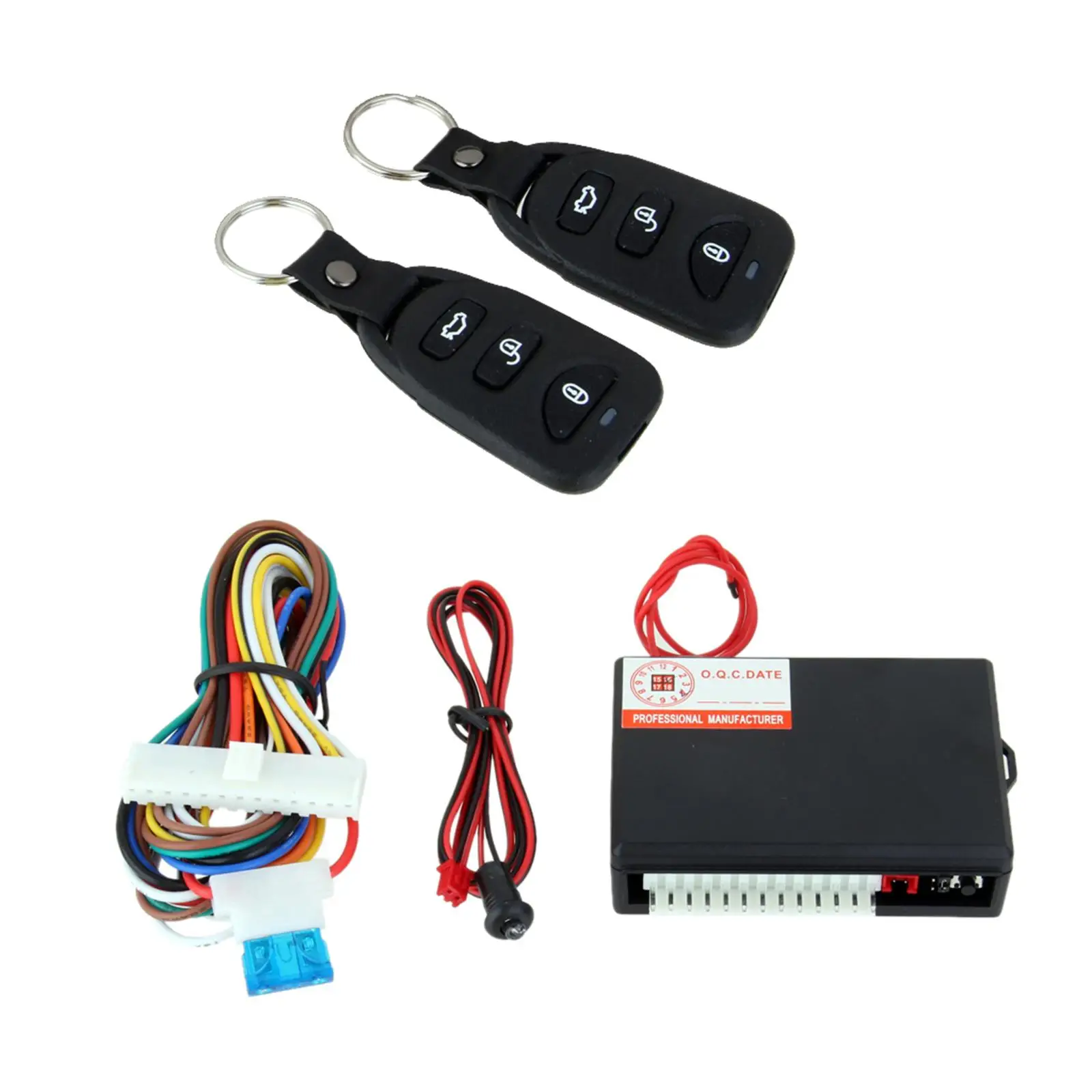 Universal Remote Central locking Keyless Entry Upgrade Kit; Car Door Lock Keyless Entry System with Trunk Release Button