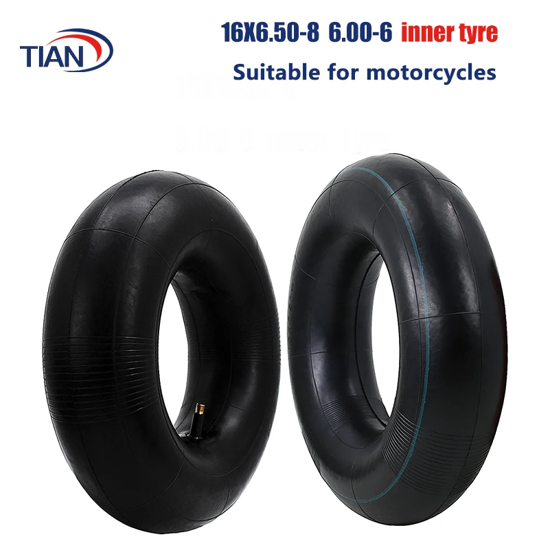 High Quality ATV inner tyre 16X6.50-8 6.00-6 tyre 6.50-8 650-6 tire tube Front inch wheels inner tube accessory