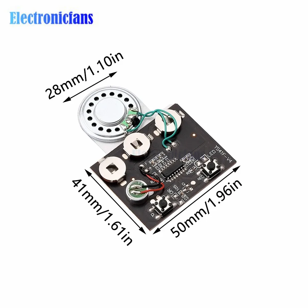 30s Chip Programmer Voice Audio Music Recording DIY Voice Sound Recorder Photosensitive Audio Key Control Music Module Gifts