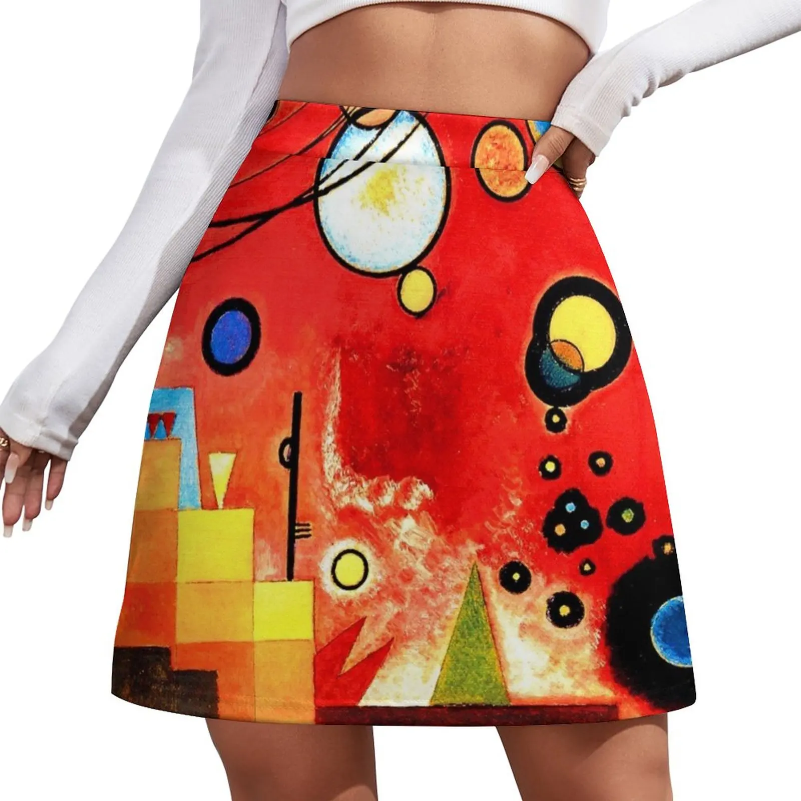 

Wassily Kandinsky - Heavy Red Mini Skirt Women's clothing cute skirt women's summer dress 2023