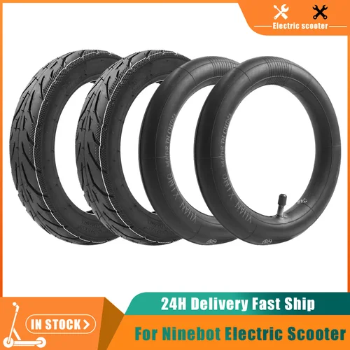 Neumáticos exteriores interiores de 10x2.125, neumático exterior de 10 pulgadas para Segway Ninebot F20 F25 F30 F40, rueda de tubo interior inflado para patinete eléctrico Par