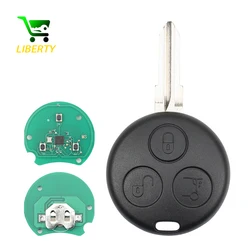 Liberty 3 Button 433MHz Car Remote Key for Mercedes Benz Smart Fortwo 450 ForFour Passion Roadster City Crossblade Cabrio Coupe