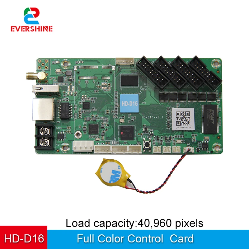 Huidu Wi-Fi Asynchronous Full Color Banner Screen Control Card HD-D16 For P2 P2.5 P3 P4 P5 P6 P8 P10 Taxi Car Led Screen