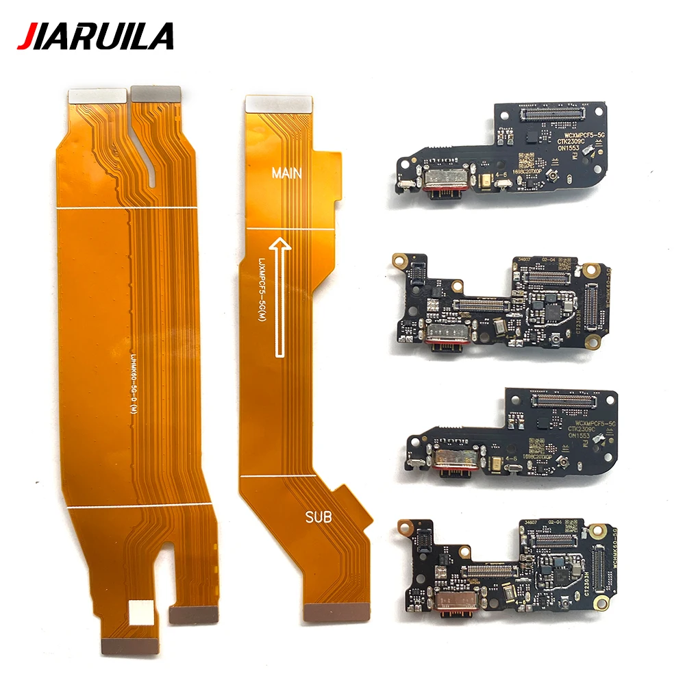 Mainboard Main Board Flex For Xiaomi Poco F5 Pro USB Board Charger Charging Dock Port Plug Connector Flex Cable