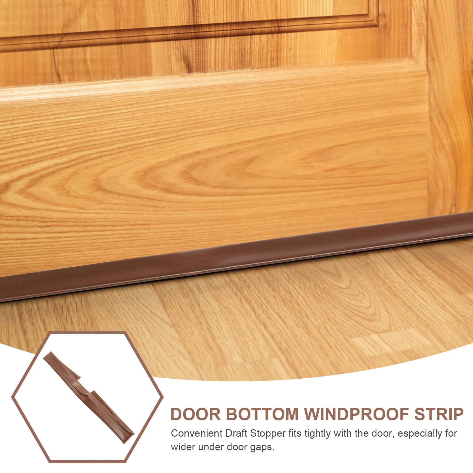 

Windproof Seal Strip Shaped Door Draft Stopper Window Bottom Insulation Blocker for Pvc