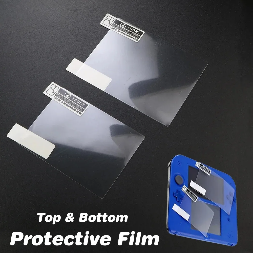 HD Clear Screen Protector for New Nintendo 3DS XL LL, Anti-Scratch Top & Bottom Protective Film Set for 3DS XL LL