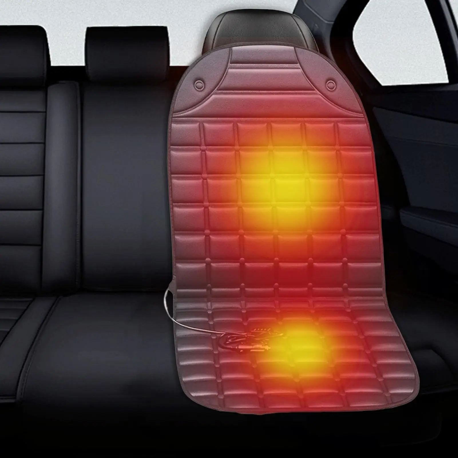 

Car Heated Seat Cover 12V Auto Warming Supplies Automotive Seat Warmer For Cars Trucks SUVs RVs Drivers Travelers Winter Driving
