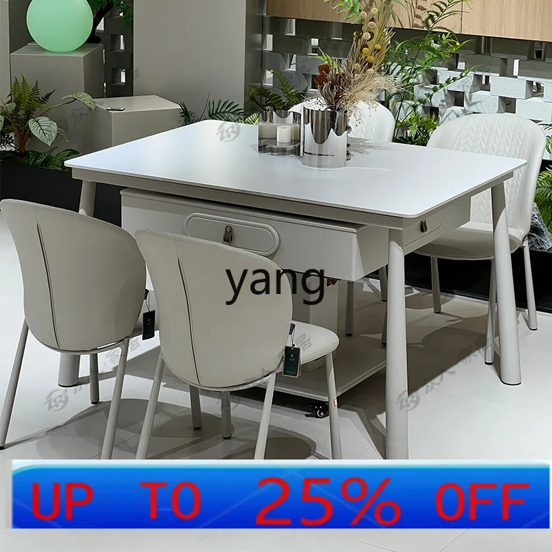 

Lh warm air roasting fire solid wood mahjong table dining table dual-purpose induction cooker integrated mahjong machine