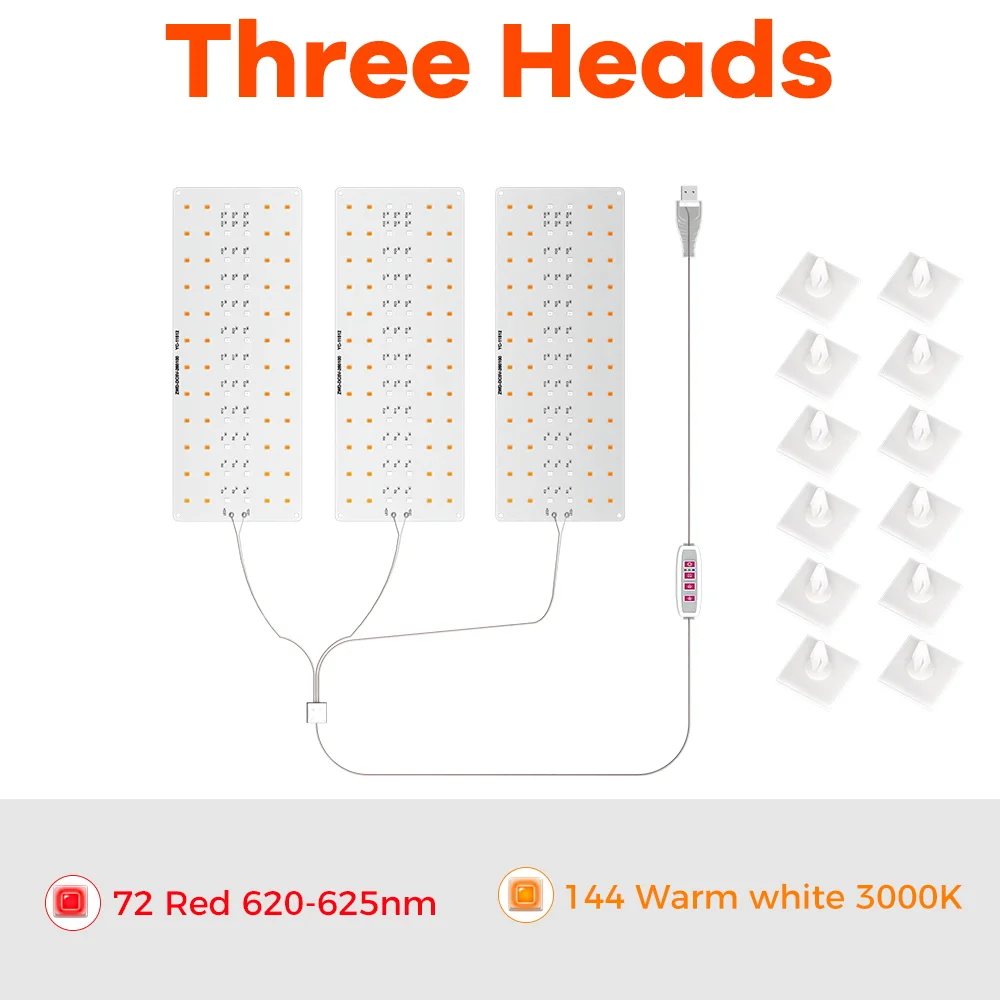 Usb Led Plant Grow Light Full Spectrum Dimbare 5V Timer Instelling Uv/Ir Hydrocultuur Broeikasgroei Box Zaailingen Cultiveren Lamp