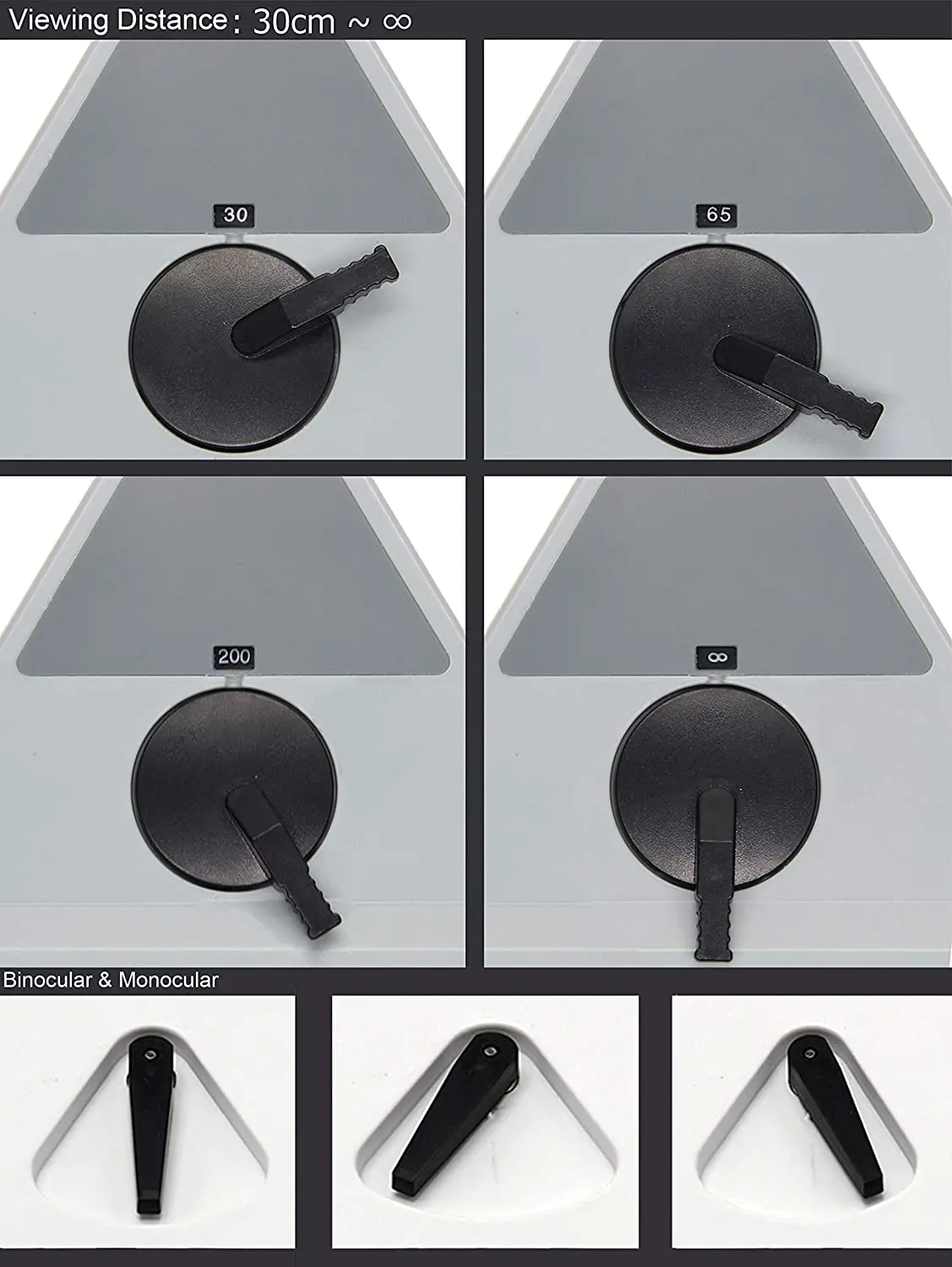 Pupilometer Optik Digital PD Meter dengan Lampu Target LED di Dalamnya