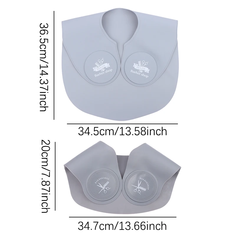 실리콘 헤어 커팅 칼라, 머리 염색 숄, 미용 케이프 넥 랩 가드, 이발 어깨 패드 스카프