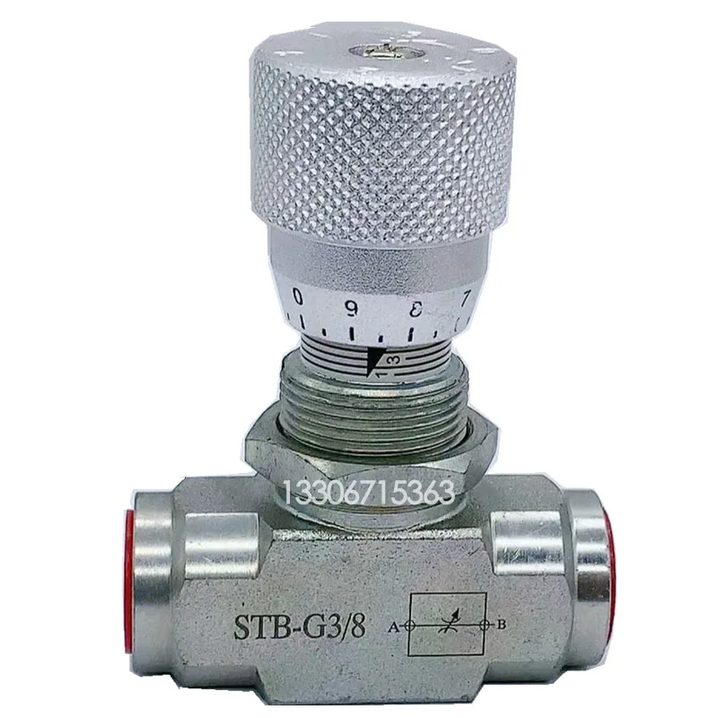 

6 Points 4 Points Cut-off Valve One-way Throttle Valve STB-G3/8 STU-G1/4 Hydraulic Two-way Speed Regulating High-pressure Pipe