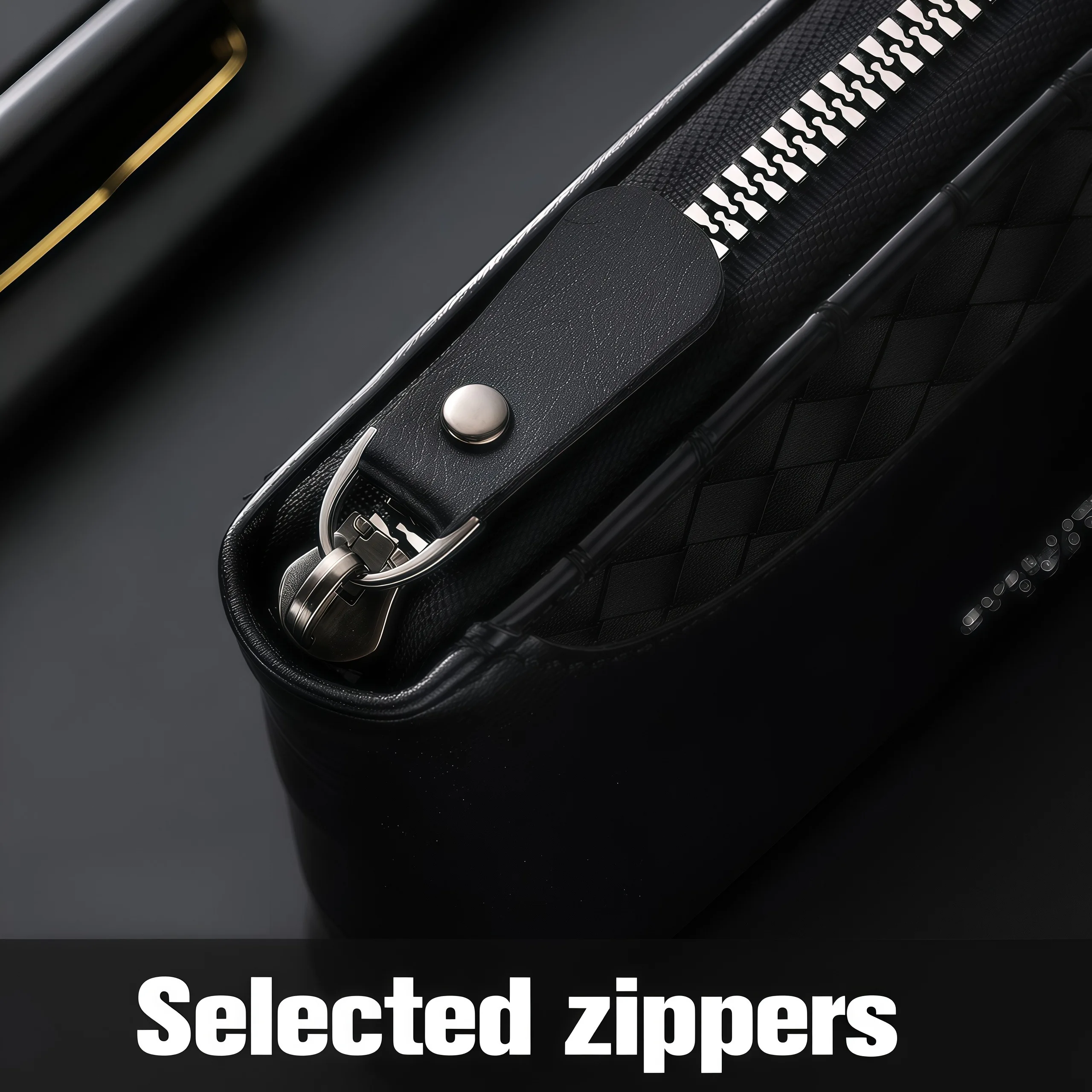 2026 New Skull Print Men's Zipper Wallet, Rhombus Patchwork PU Leather, Multi-Card Slot, Large Capacity,