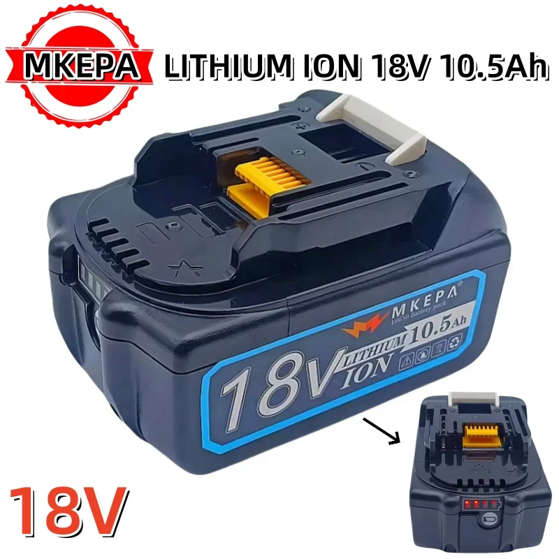 BL1860 18V 10.5Ah battery and charger for 18V battery charging replacement BL1840 BL1850 BL1860 BL1860B tool battery