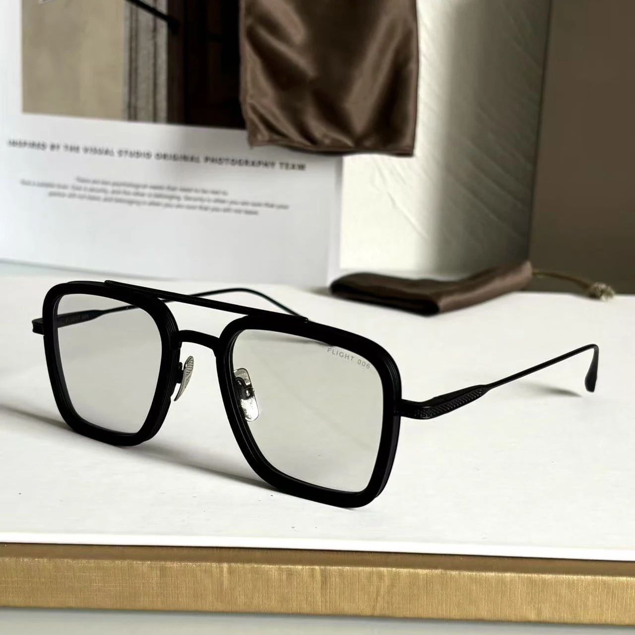 DT FLIGHT 006 Luxe heren- en dameszonnebril Topkwaliteit 18K Designer Brillen Acetaat UV400