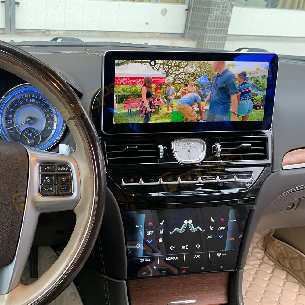22 "راديو السيارة لكرايسلر 300C 2011 2012 2013 2014 2015 نظام تحديد المواقع والملاحة مشغل وسائط متعددة Andriod 14 AI شاشة Carplay وحدة BT #3