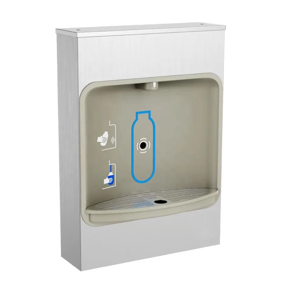 Surface Mount Bottle Filler Stainless Steel Water Dispenser