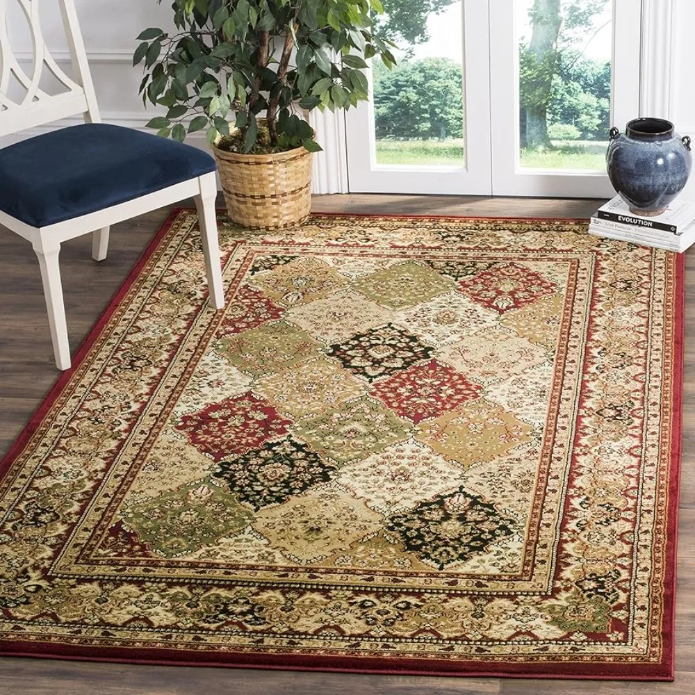 Large Carpet for Rooms Lyndhurst Collection Area Rug - 9' X 12' Pink Room Decor Ideal for High Traffic Areas in Living Room Rugs