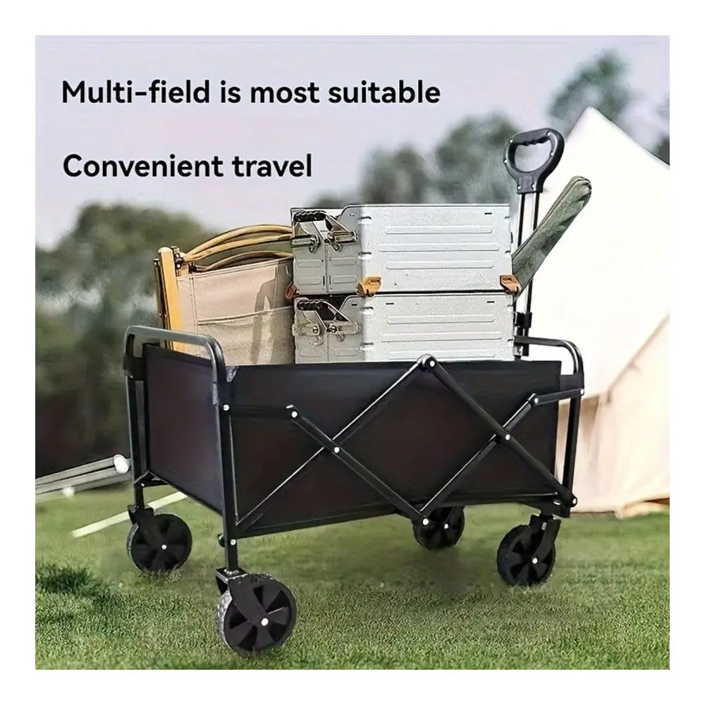 

Camping Wagon AllTerrain HeavyDuty Folding Hand Truck, Camping Cart Suitable For Yard Shopping Sports Outdoor Gardening Equipme