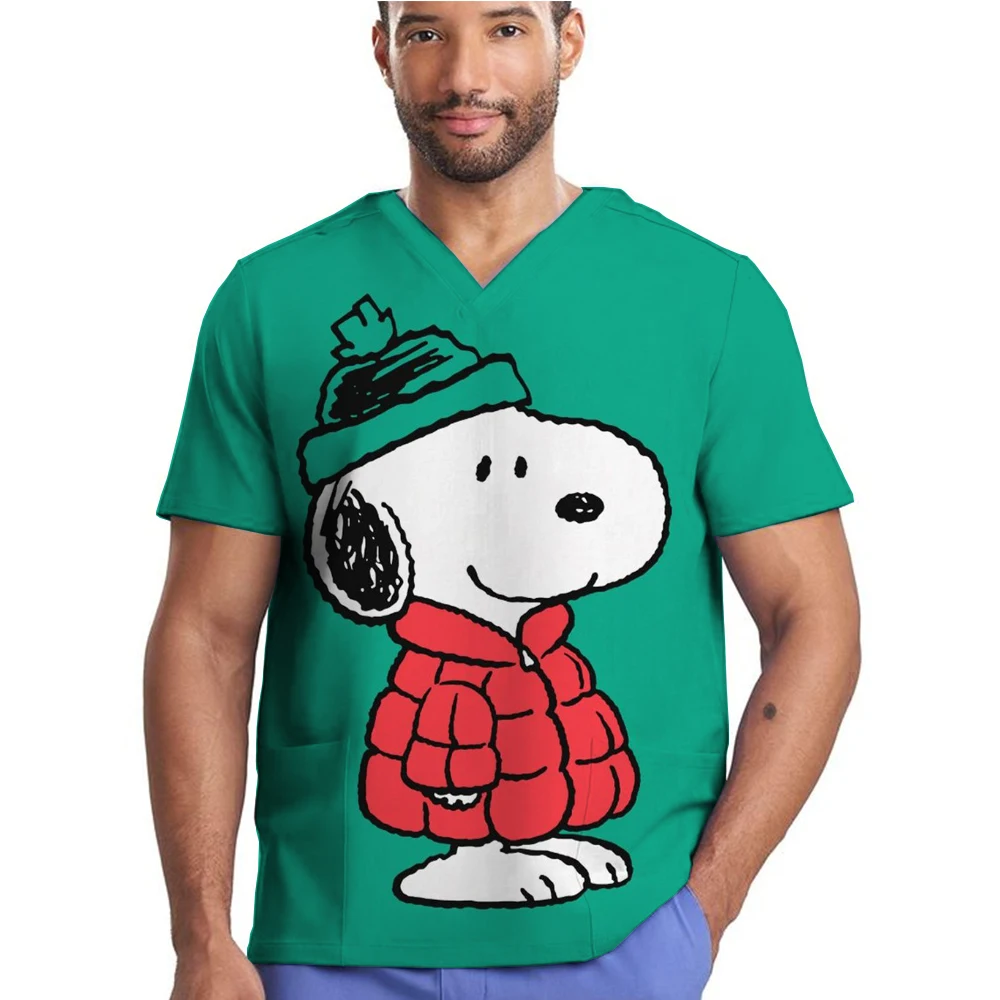 Hospital Scrub Sets Uniform men Snoopy Nurse Accessories Medical Surgical Scrub Sets Pharmacy Healthcare Work Wear Unisex