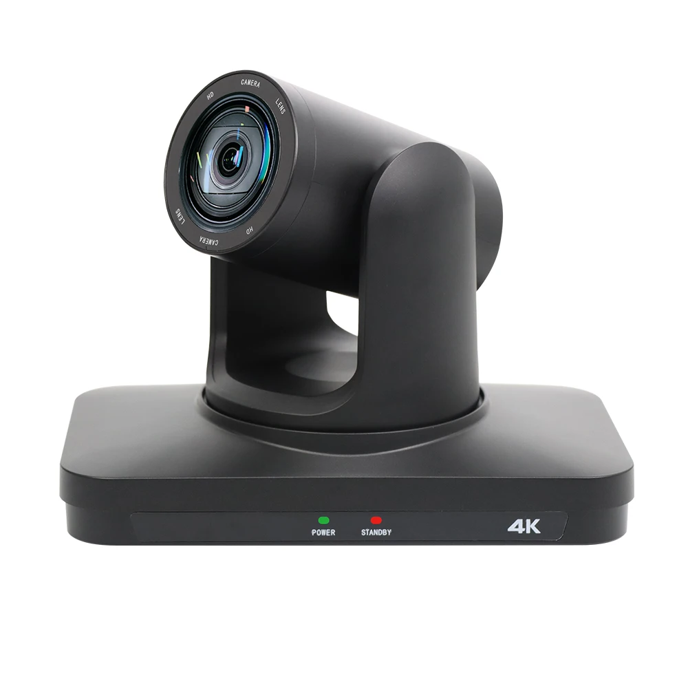 4K PTZ Camera 12X Optical Zoom AI Auto Tracking with HDMI SDI LAN Live Streaming Webcam,PTZ Conference Room Camera for Church