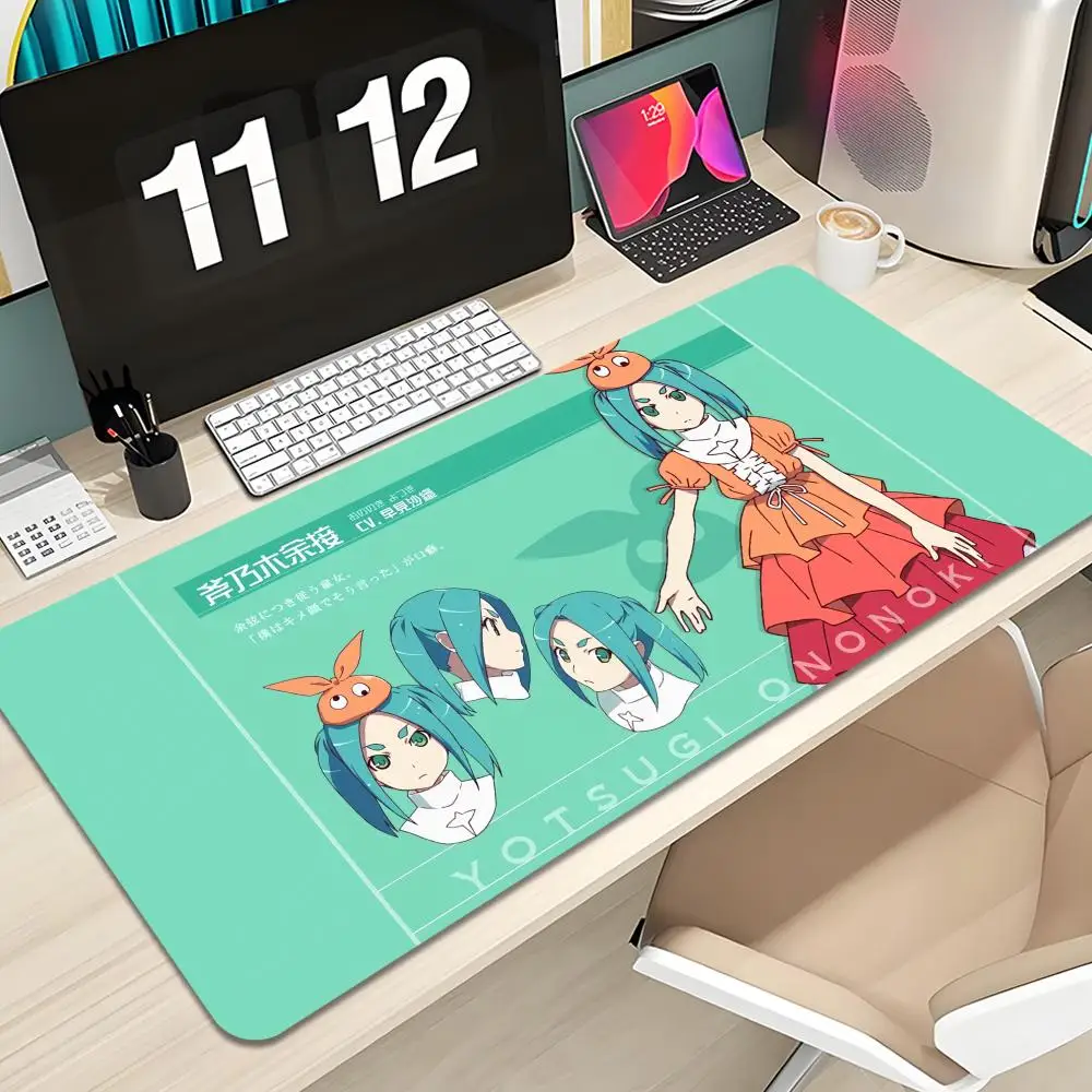 HD-F FCNB M Monogatari Yotsugi Ononoki Mouse Pad Keyboard Mousepad lauge 1200X600 mm Desk Mat PC Gamer Office Carpet Table pad