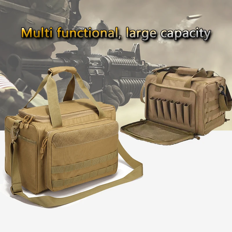 

Military Hunting Tactics Large Capacity Kit Waterproof Pistol Bag Outdoor Mountaineering Camping Sports Storage Shoulder Bag