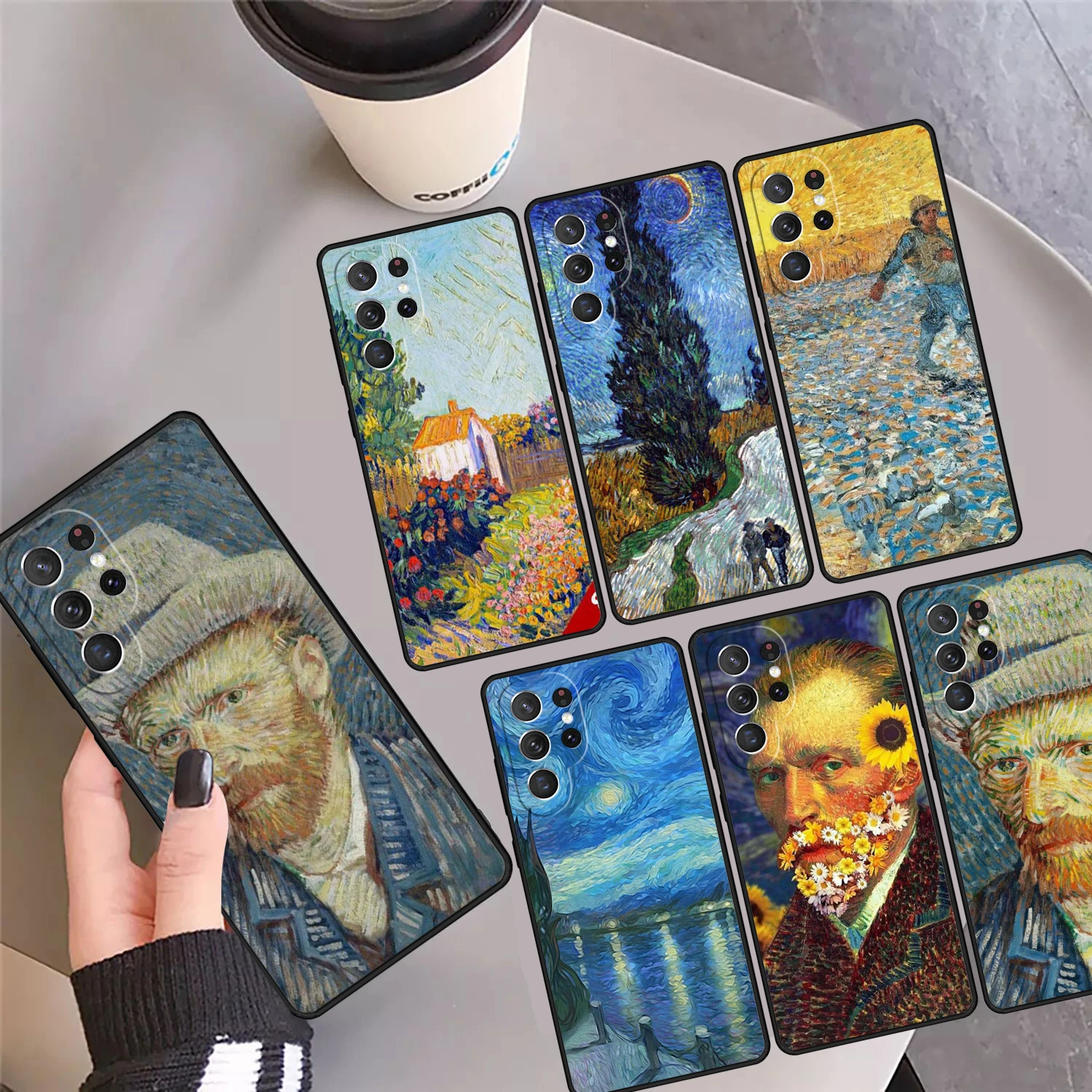 

Чехол для телефона «Звездная ночь Ван Гог» с рисунками для Samsung Galaxy S24 S25 Ultra S23 S22 Plus S21 FE S20 Note 10 20 Pro