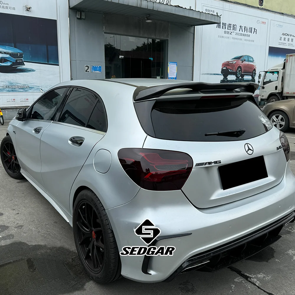 For 2013--2018 Mercedes-Benz A-Class W176 A180 A200 A260 A45 AMG High Quality Real Carbon Fiber Spoiler Trunk Boot Wing Spoiler