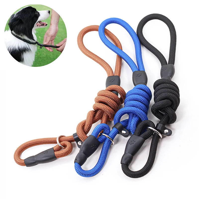 Dog Leash Slip Lead Nylon Adjustable Training Leashes High Quality Loop Collar for Small Medium Large Dogs Strap Rope DogHarness