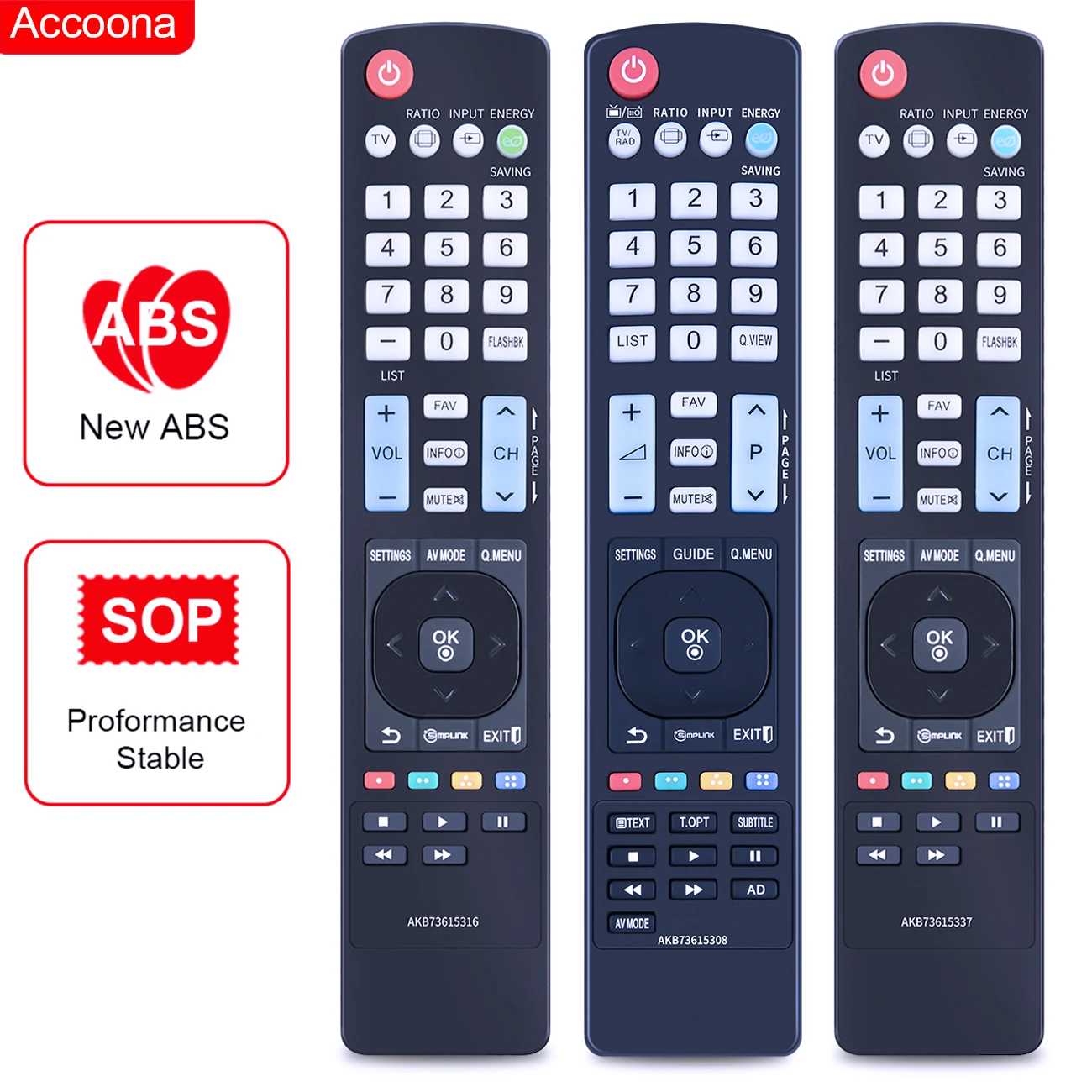 AKB73615316 AKB73615337 AKB73615308 Remote Control for Plasma TV 47LS4600 52PA4900 60PA5500-UA 32/37LS5600 50PA550C 50PA4500