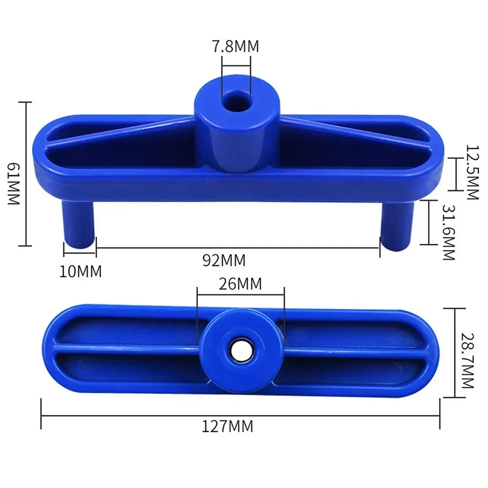 Center Gauge เจาะ Locator พลาสติก ABS ไม้บรรทัด Doweling Jig ไม้ตําแหน่ง Scribe งานไม้เครื่องหมายใช้งานง่าย