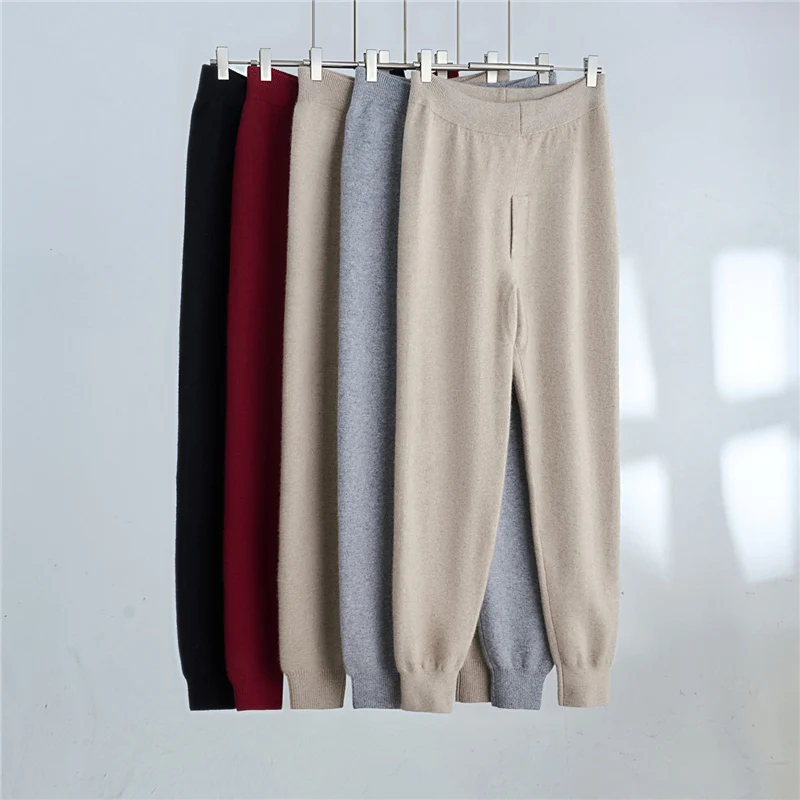 

Autumn Winter Men Cashmere Warm underwear Pants Thicken Trousers 100% Cashmere Knitted Simple Pants Built-in thickened pants