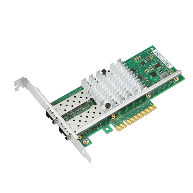 

JABS-X520-DA2 Двухпортовая сетевая карта SFP 10Gbe Двойной порт SFP+ PCI Express X8 Оптоволоконный сервер Адаптер сетевой карты Ethernet