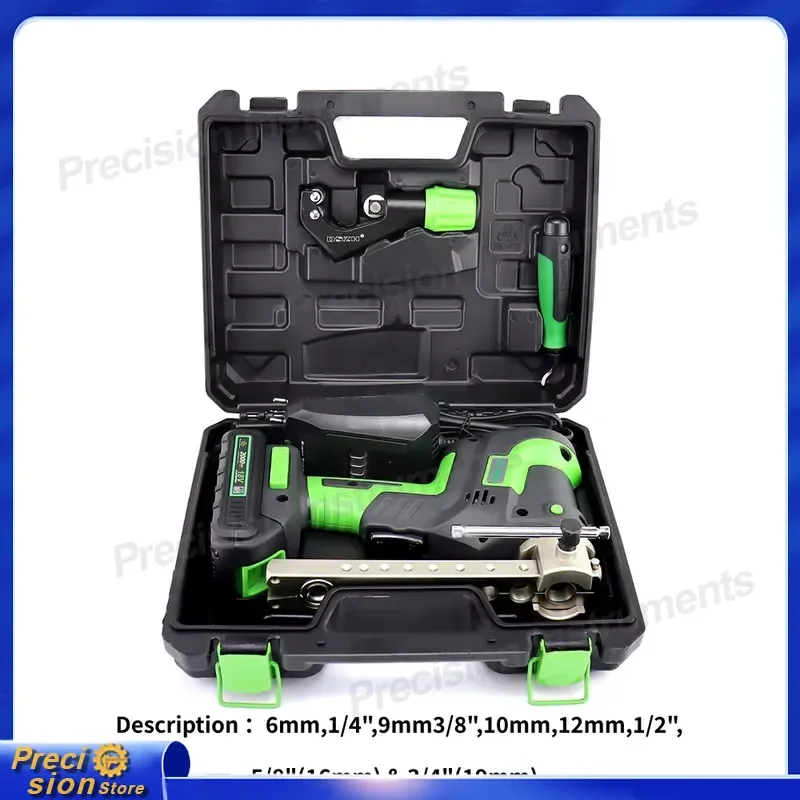 For Cordless Power Flare Tool Kit 6mm-19mm Copper Aluminum Tube Expander HVAC Refrigeration Pipe Bender Auto Repair Tools