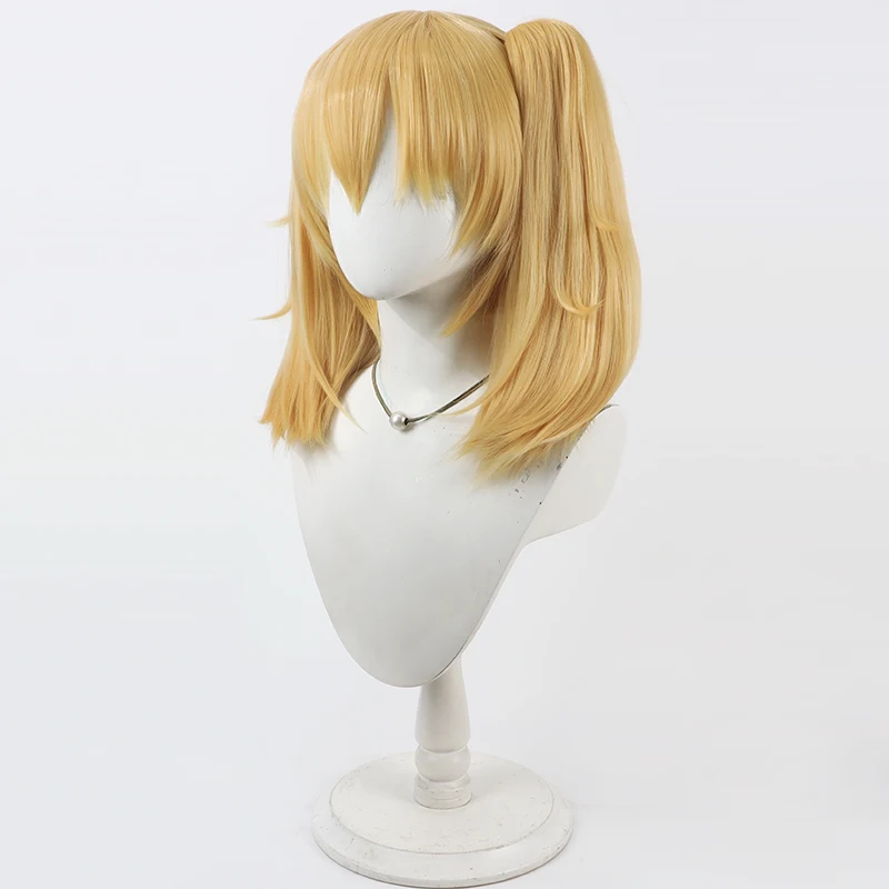 أنيمي غروك أني شعر مستعار تأثيري هالوين الدعامة الشعر الاصطناعية ألياف مقاومة للحرارة + غطاء شعر مستعار