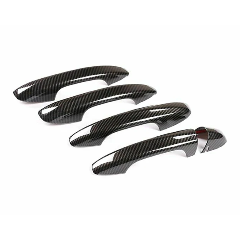 

for Mercedes-Benz C-Class W205 C300 C63 2015-2020 Carbon Fiber Car Side Door Handle Cover Trim