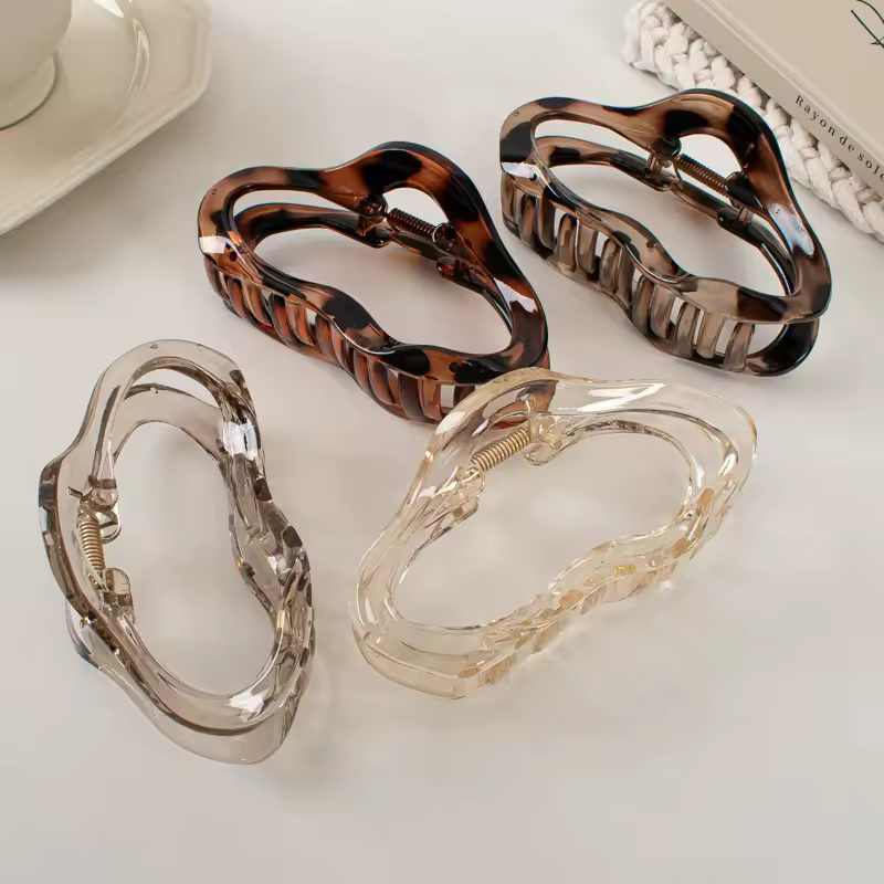 Irregular Hollow Out Hair Claws Clips Women Girls Tortoiseshell Large Crab Hair Clamps Barrettes Clips Hair Accessories Fashion - Image 3