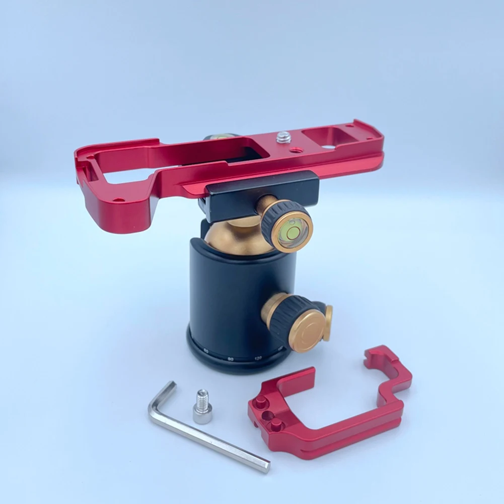 Quick Release L Plate Holder, Hand Grip para Olympus E-M1 Camera, Suporte Vertical, Vermelho