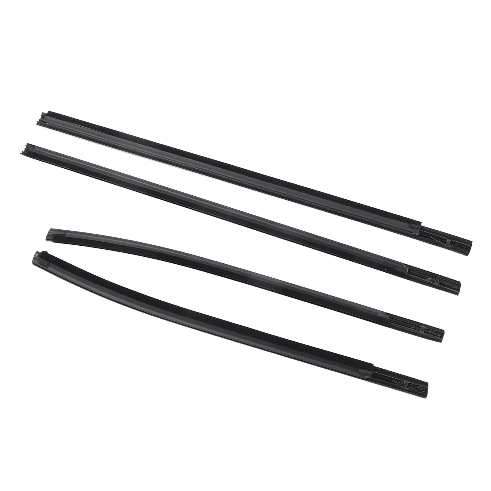 4PCS Car Door Window Weatherstrip AB3Z2625554F Door Window Sealing Strip Moulding Trim for Ranger PX2 PX3 Wildtrak Raptor XLT XL