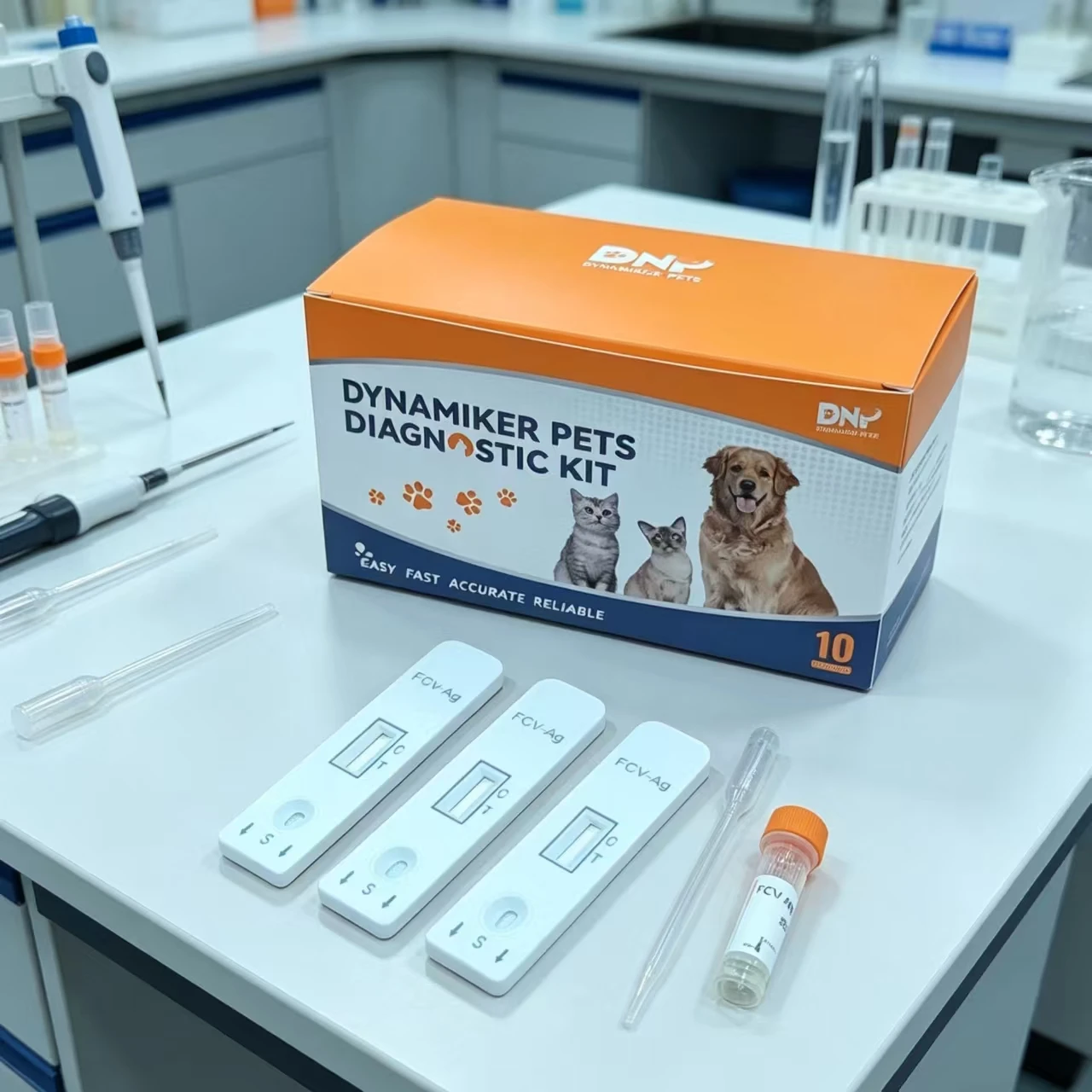 High Quality DYNAMIKER PETS Canine Toxoplasma Antibody Rapid Quantitative Test Kit (cTOXO Ab) CE Certified 5-10 Minute Results