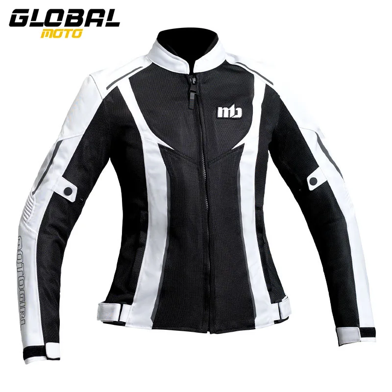 

Women Breathable Motorcycle Jacket Wear Resistant Reflective Motorbike Cycling Jacket CE Safety Certification Protector