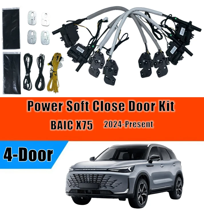XCAR For BAIC X75 2023-Present, Automatic Door Closing System with Electric Soft Close and Suction Lock