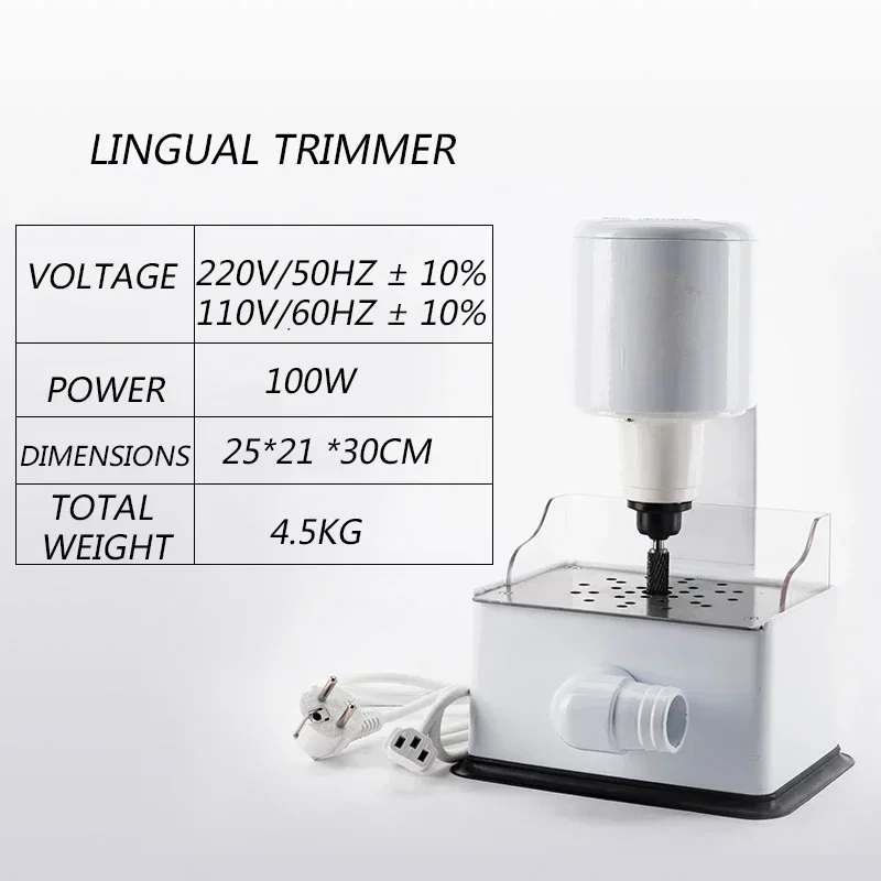Dental Equipment: Plaster Trimmer and Dental Lingual Grinder (220V/110V)