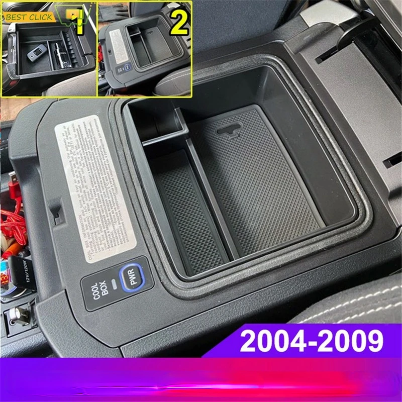 

For Toyota Land Cruiser Prado Car Armrest Storage Box Tray 120 150 FJ120 KDJ 120 125 2004 2005 2006 2007 2008 2009 Accessories