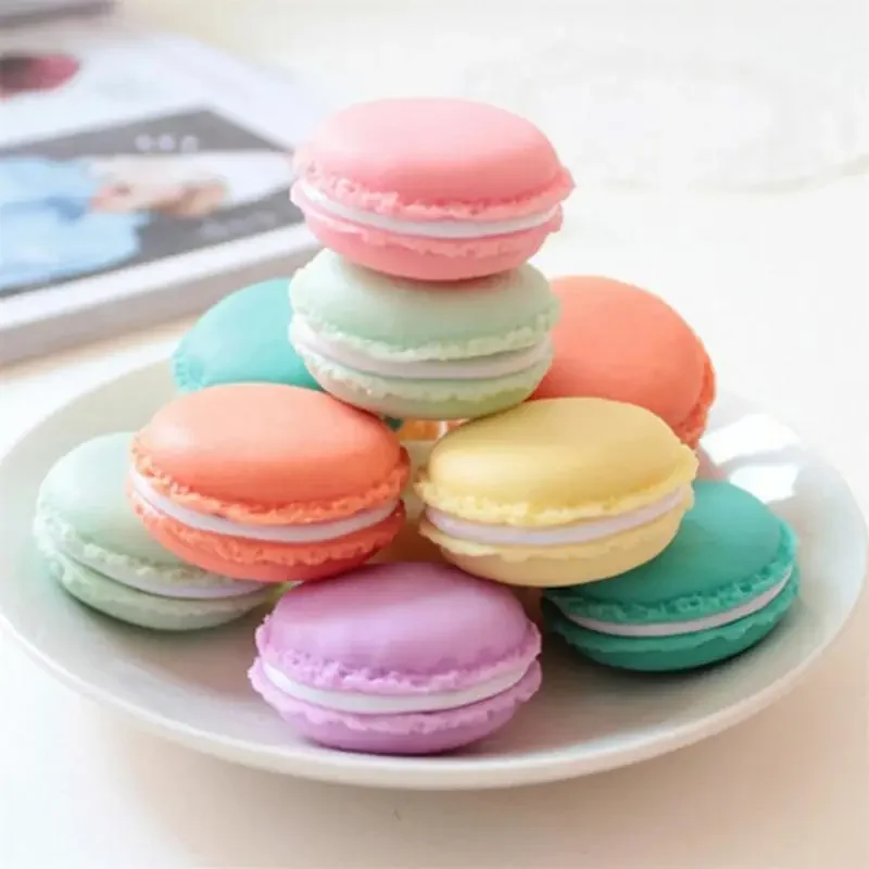 Mini Candy Color Macaron Jewelry Box for Necklace Earring Rings Package Organizer Gifts for Girls Jewelry Storage Case