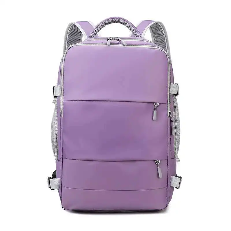 

Women Travel Backpack Water Repellent Pink Anti-Theft Stylish Casual Daypack Bag Luggage Strap Port Backpack With USB Charging