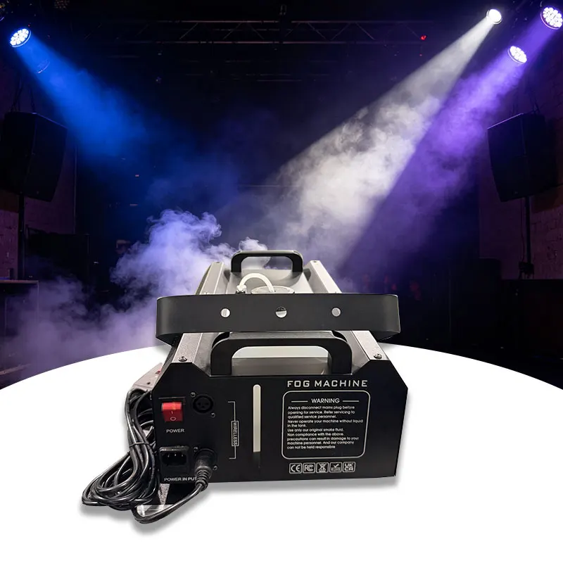 2000W LED Fog Machine Multicolor Iron Material with Remote Control Smoke Maker for Events AC110-220V 1-Year Warranty